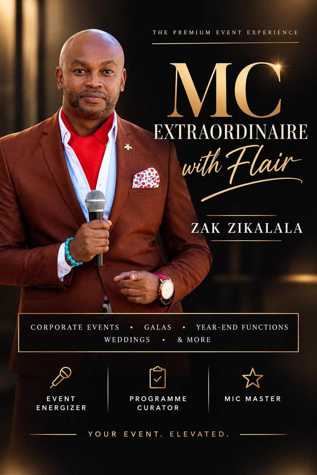 Zak Zikalala-MC Extraordinaire with Flair - MCs & Hosts in Gauteng